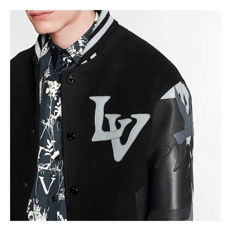 lv varsity jacket black|louis vuitton black varsity jacket.